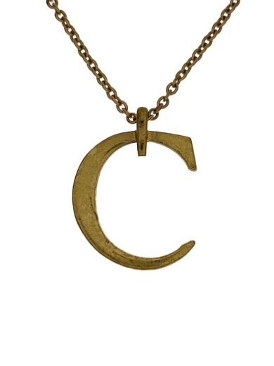 商品画像：イニシャルCネックレス/--/GLD/トップ有/レディース 1