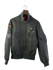 80s~/西ドイツ軍/パイロットジャケット/ワッペン/レザージャケット・ブルゾン/--/レザー