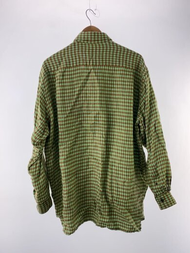 商品画像：長袖シャツ/46/リネン/GRN/チェック/FN-MN-SHIR000170 2