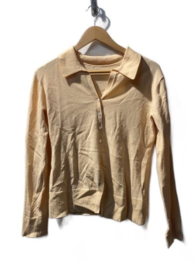 商品画像：総針ポロカーデ/FREE/コットン/BEG/無地/GGZ1052105A0008 1