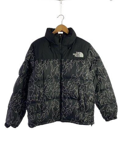 商品画像：ダウンジャケット/L/ナイロン/BLK/総柄/ND92336 1