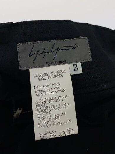 画像：yohji yamamoto POUR HOMME06AW/バロック期/ボトム/2/ウール/BLK/HB-P36-1004