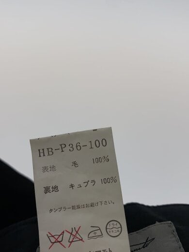 画像：yohji yamamoto POUR HOMME06AW/バロック期/ボトム/2/ウール/BLK/HB-P36-1005