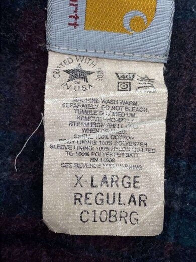 商品画像：DUCK CANVAS BLANKET LINED JACKET/ジャケット/XL/コットン/PUP/C10BRG 4