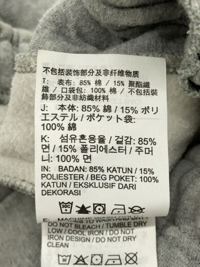 商品画像：ボトム/FLEECE PANTS/M/コットン/GRY/DO9340-063 5