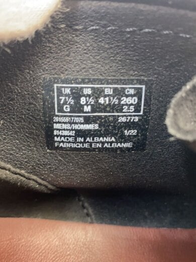 画像：Clarksワラビー/シューズ/26cm/BLK/スウェード/614385425