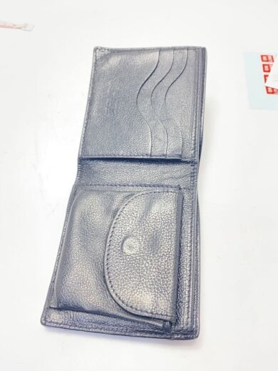 商品画像：2つ折り財布/レザー/BLK/メンズ 4