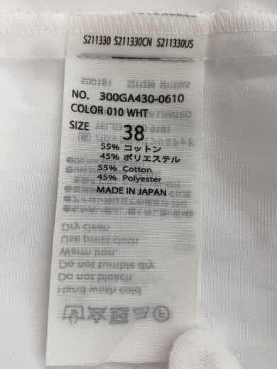 商品画像：長袖シャツ/38/コットン/WHT/無地/300GA430-0610// 4