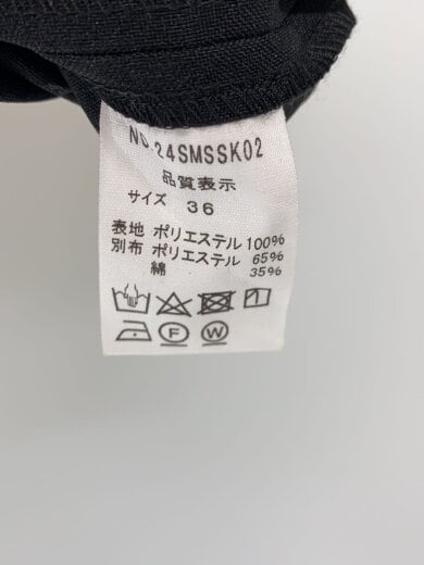 商品画像：ロングスカート/36/ポリエステル/BLK/24SMSSK02 5