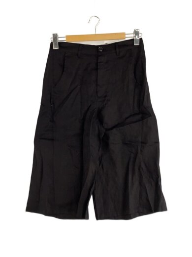 商品画像：65537/ショートパンツ/1/リネン/BLK/無地/65537-BO01C// 1