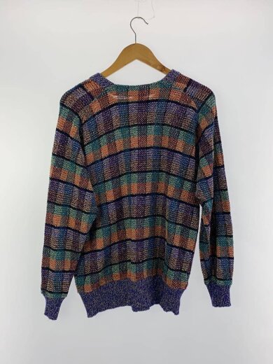 商品画像：ニット・セーター(薄手)/--/コットン/マルチカラー/総柄/80s～/コットン×リネン×ナイロン 2