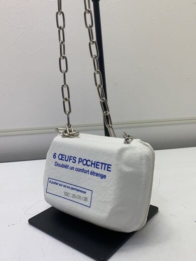 商品画像：6-EGG PACK POUCH/ショルダーバッグ/--/WHT/無地/26SS78BG81 2