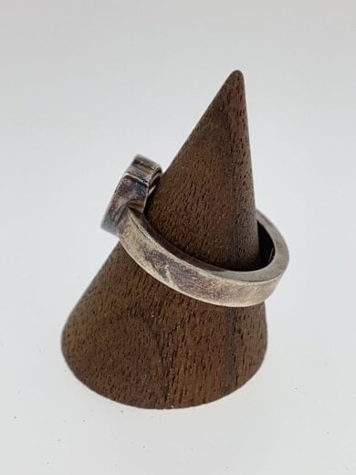 商品画像：トレンドマークハート付きリング/SV925/12号/SLV/レディース 2