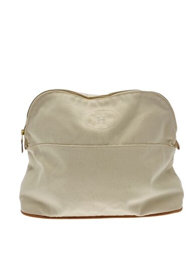 商品画像：ボリードポーチ/バッグ/コットン/BEG 1