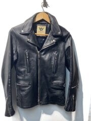 レザージャケット・ブルゾン/32/レザー/BLK