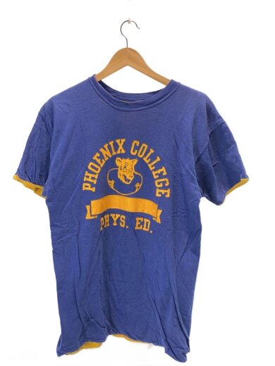 商品画像：90s/PHOENIX COLLEGE/ダブルフェイスTシャツ/L/コットン/BLU/プリント 1
