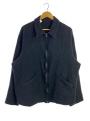 25AW/縮絨ウールジップショートジャケット/3/ウール/BLK/C03-01022
