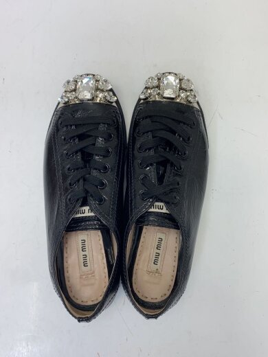 商品画像：ローカットスニーカー/36.5/BLK/エナメル/5E8567 3