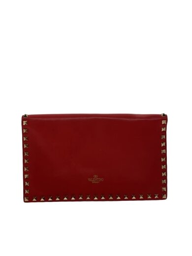 商品画像：クラッチバッグ/レザー/RED 1