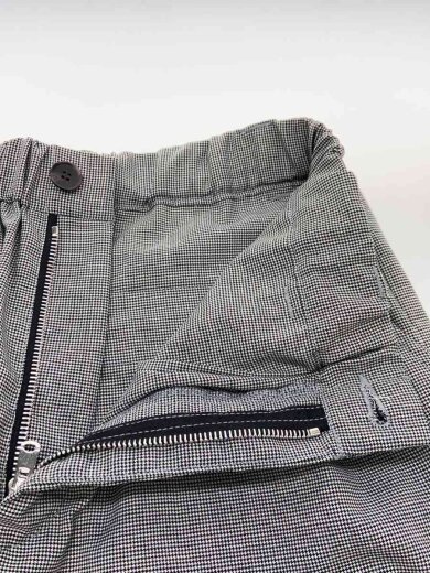 商品画像：TROPICAL CHECK TAPERED BOLD PANTS/1/ウール/GRY/千鳥格子 3