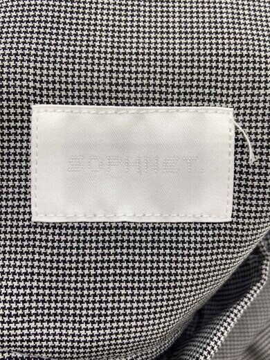 商品画像：TROPICAL CHECK TAPERED BOLD PANTS/1/ウール/GRY/千鳥格子 4