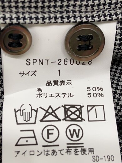 商品画像：長袖シャツ/1/ウール/GRY/千鳥格子/SPNT-260028 4