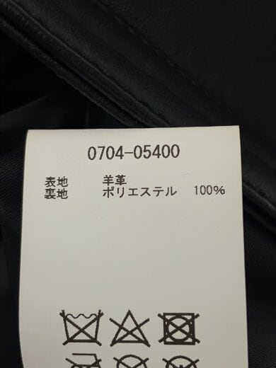 商品画像：allowed to unfold/レザージャケット・ブルゾン/1/羊革/BLK/無地/0704-05// 4