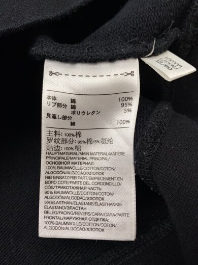 商品画像：スウェット/XS/コットン/BLK/FN3371 4