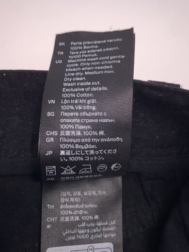 商品画像：ボトム/32/コットン/BLK/無地/1240129 1// 5
