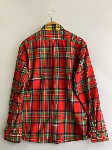 商品画像：ジップアップ/タータンチェック/長袖シャツ/S/コットン/RED/チェック/OMGA045S18794008// 2