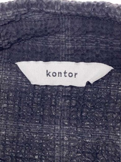 商品画像：Overdyed Seersucker Check Shirt/--/コットン/BLK/チェック/KON-SH05261// 3