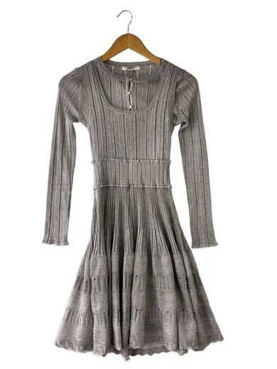 商品画像：レースクロシェカーデセットワンピース/one/レーヨン/GRY/SWNO255042// 1