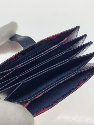 商品画像：5-Gusset Card Holder/レザー/BLK/総柄/レディース// 4