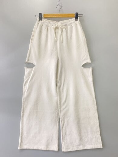 商品画像：SLIT SWEAT PANTS with PEARL/38/コットン/WHT/1724520565-1// 1