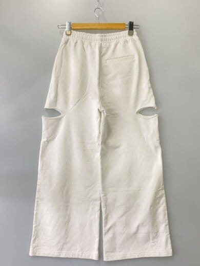 商品画像：SLIT SWEAT PANTS with PEARL/38/コットン/WHT/1724520565-1// 2