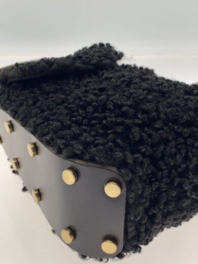 商品画像：エコファーコンビハンドハンドバッグ/--/BLK// 5