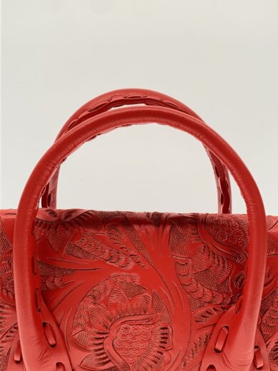 商品画像：ショルダーバッグ/レザー/RED// 3