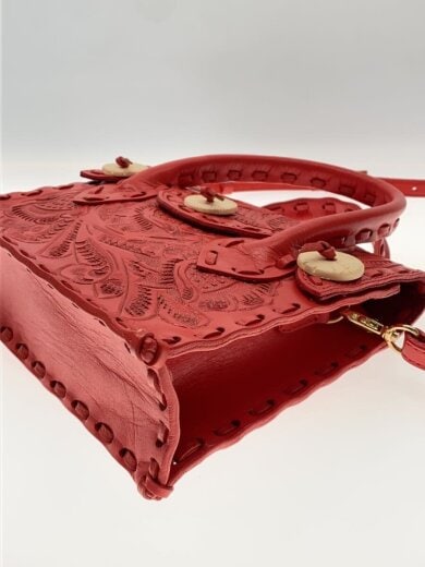 商品画像：ショルダーバッグ/レザー/RED// 6