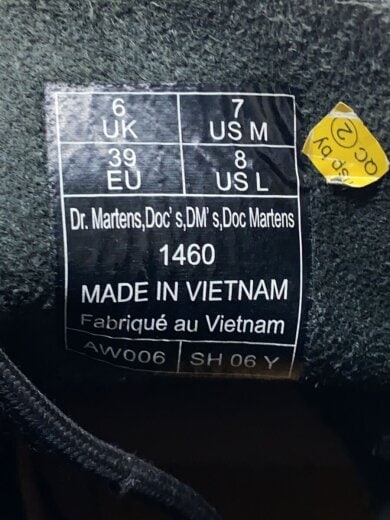 商品画像：8ホール/1460/UK6/BLK/レザー/10072004// 7