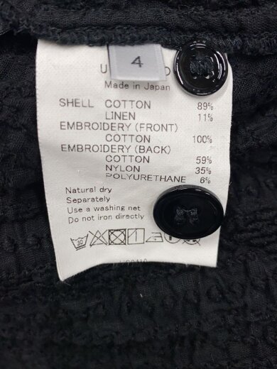 商品画像：Short Sleeve lace shirts/4/コットン/BLK/無地/US2419// 4