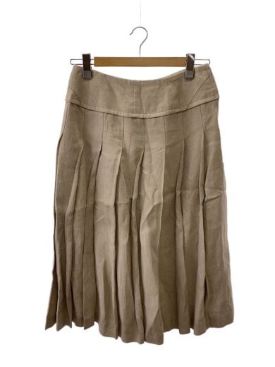 商品画像：ロングスカート/L/リネン/BEG/無地// 1