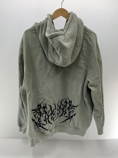 商品画像：ジップパーカー/L/コットン/GRY/プリント 2