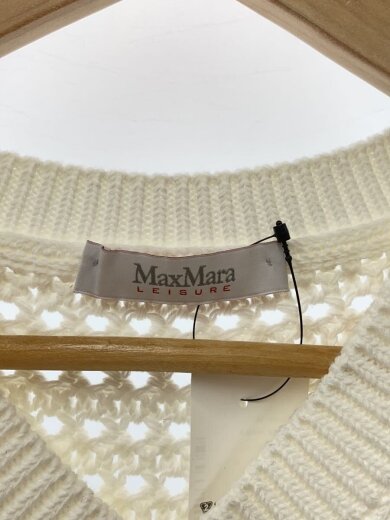 商品画像：ニットベスト(薄手)/S/コットン/WHT/無地/2533310136 3