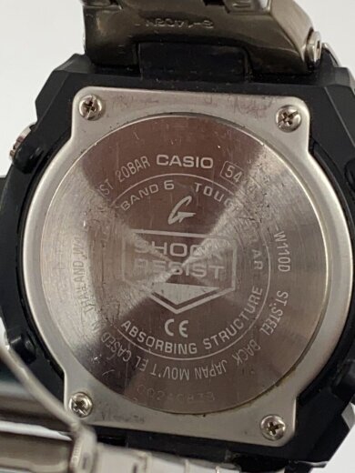 商品画像：ソーラー腕時計/アナログ/ステンレス/BLK/SLV/GST-W110D 3