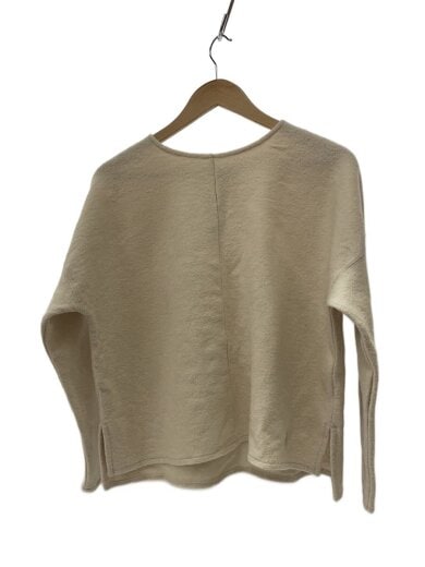 商品画像：クルーネックウールパイルジャージープルオーバー/長袖カットソー/ウール/CRM/無地/OR-C037 1