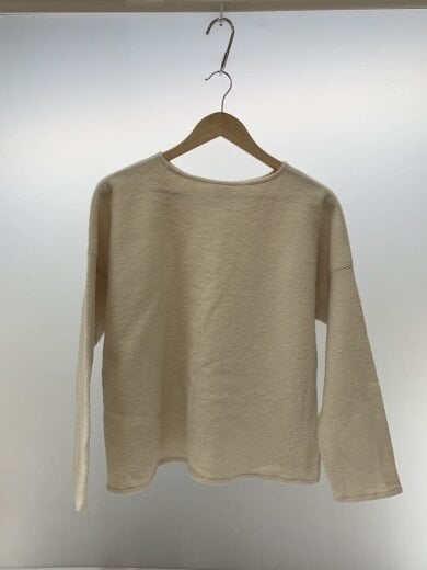 商品画像：クルーネックウールパイルジャージープルオーバー/長袖カットソー/ウール/CRM/無地/OR-C037 2