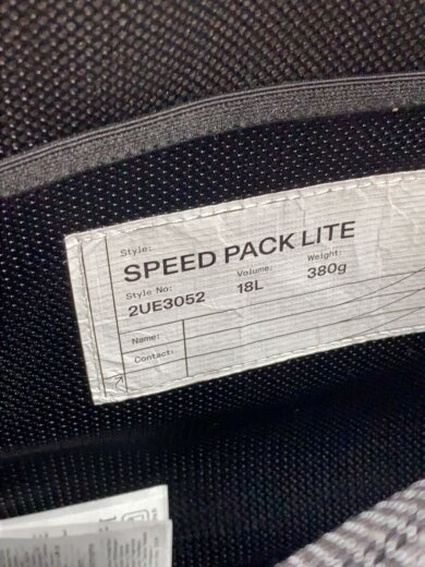 商品画像：リュック/ナイロン/ブラック/SpeedPack 18L/タグ付// 5