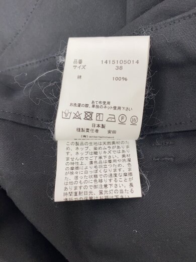 商品画像：ワイドパンツ/38/コットン/BLK/無地/1415105014// 6