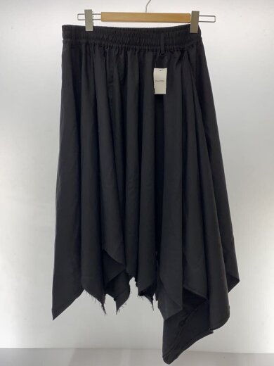 商品画像：26SS/アシンメトリ-スカート/FREE/ポリエステル/BLK/無地/N26-009 1