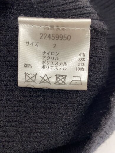 商品画像：ニット・セーター(厚手)/2/ナイロン/BLK/無地/22459950 4